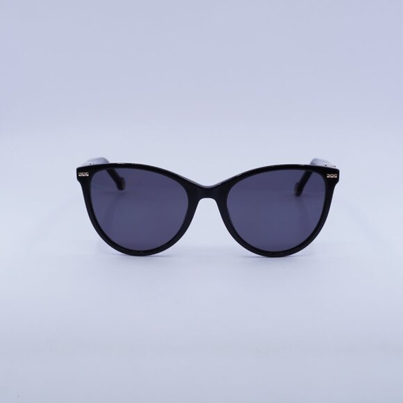 Carolina Herrera HER 0107/S 0KDX IR Sunglasses Black Cat Eye Frame, Grey Lenses main image 10